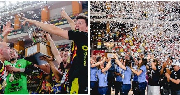 LEONARDO MURIALDO Y CONCEPCIÓN PATÍN DE ARGENTINA, CAMPEONES DEL PANAMERICANO DE CLUBES DE HOCKEY PATÍN